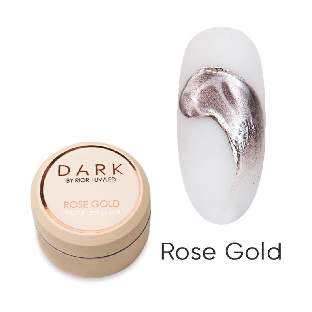 GEL - PAINT FOR METALLIC DESIGN DARK METAL GEL PAINT ROSE GOLD 5 G