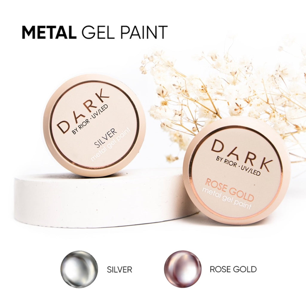 GEL - PAINT FOR METALLIC DESIGN DARK METAL GEL PAINT ROSE GOLD 5 G