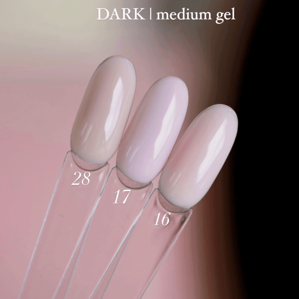 NAIL GEL DARK MEDIUM GEL №16 30 ML WITHOUT A BRUSH