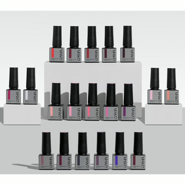 GA&MA MONO LAC GEL POLISH №20 RED WITH GLITTER 6 ML