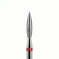 Dark DRILL BIT #107 023 Diamond nail drill bit, “flame” , red, head diameter 2,3 mm