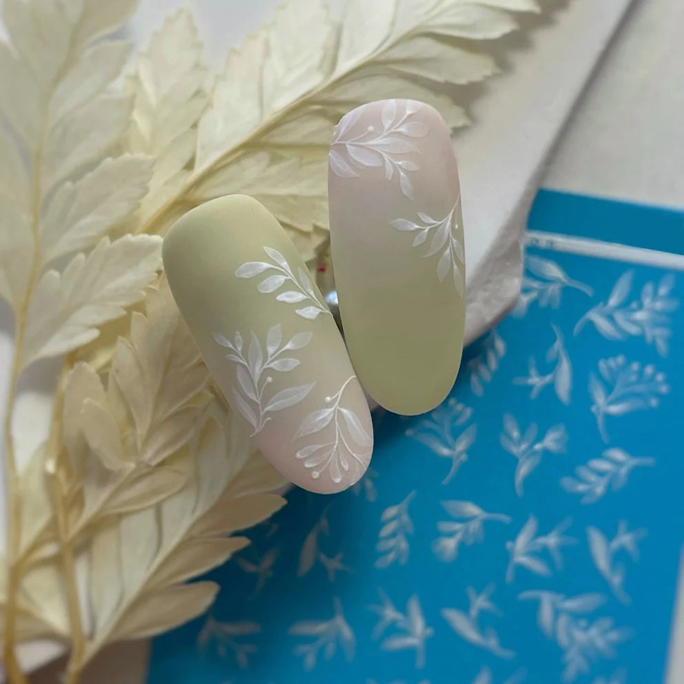 Dreamnails Water nail decals 2d white TW-433
