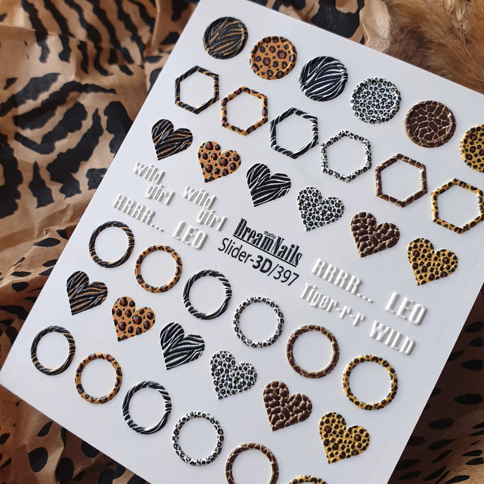 Dreamnails Water nail decals 3d slider 3D-397