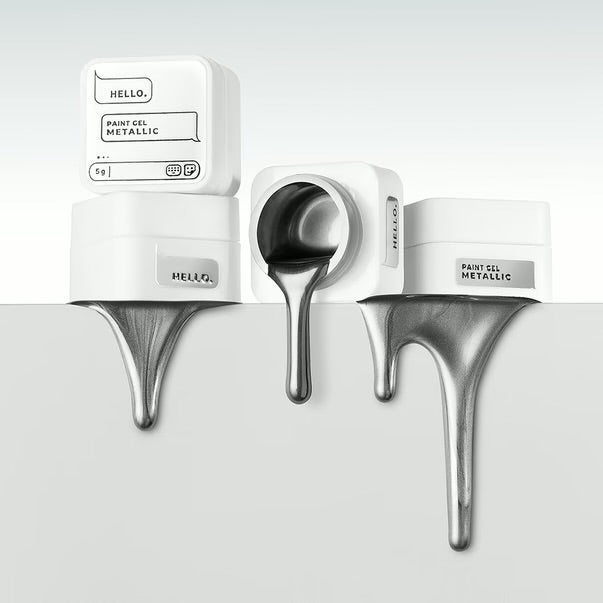 HELLO PAINT GEL METALLIC 5 Г SILVER
