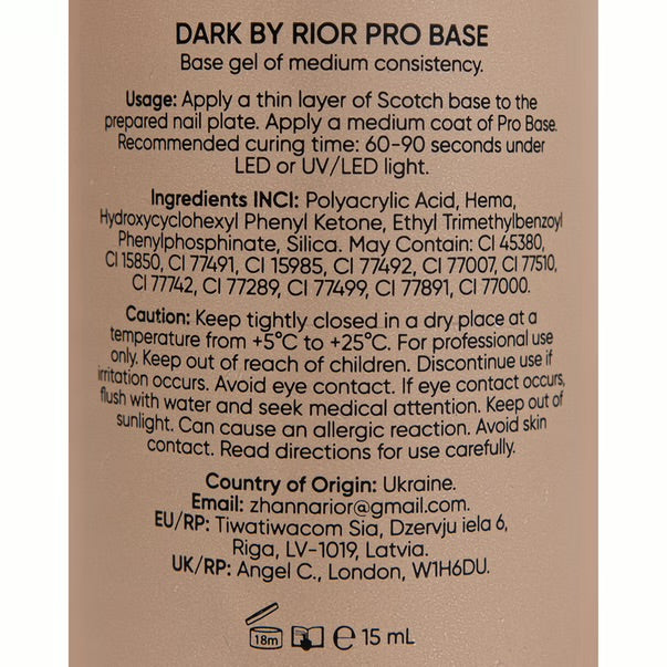 DARK PRO BASE №72 PINK 15 ML