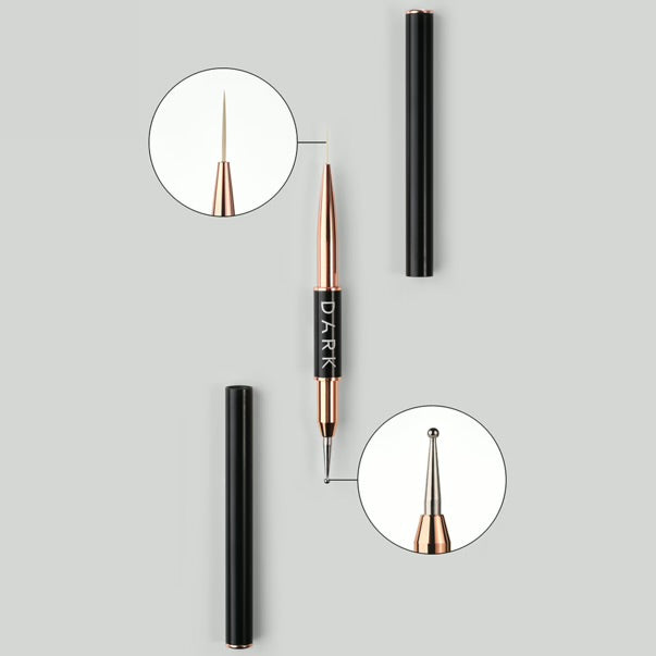 DARK DOUBLE-SIDED BRUSH (LINER 13 MM DOTS 2 MM)