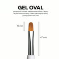 EASY INTERCHANGEABLE GEL OVAL BRUSH TIP 10 MM