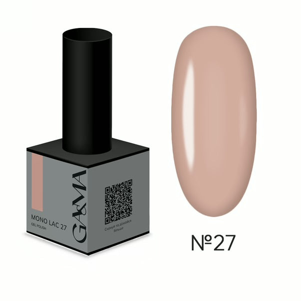 GA&MA MONO LAC GEL POLISH №27 PEACH NUDE 6 ML
