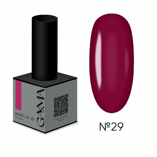 GA&MA MONO LAC GEL POLISH #29 MARSALA 6 ML