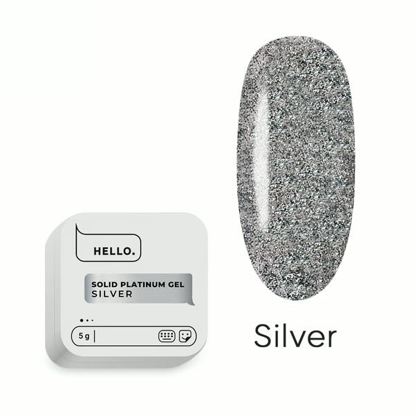 HELLO SOLID PLATINUM GEL SILVER 5g