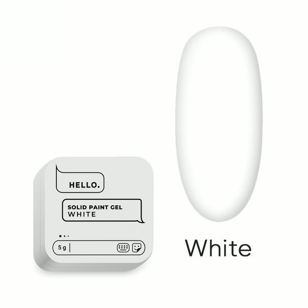 HELLO SOLID PAINT GEL WHITE 5g