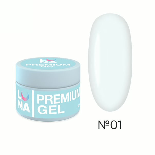 LUNAMOON  GEL PREMIUM №01 30 МЛ Clear