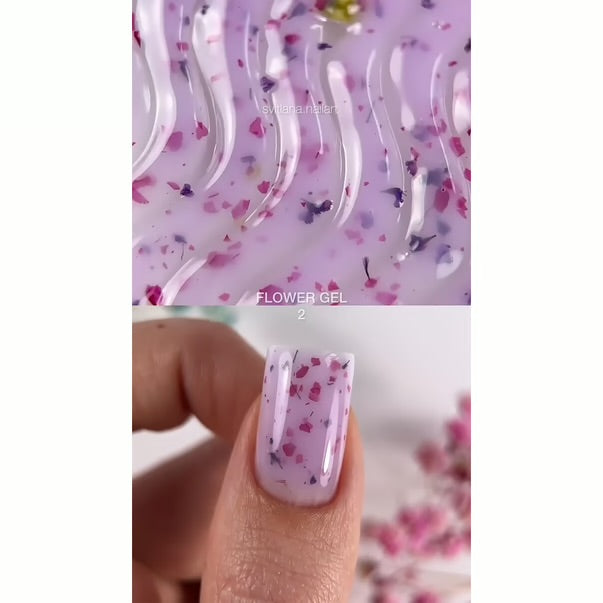 FLOWER GEL №2 MILKY-PURPLE 15 ML