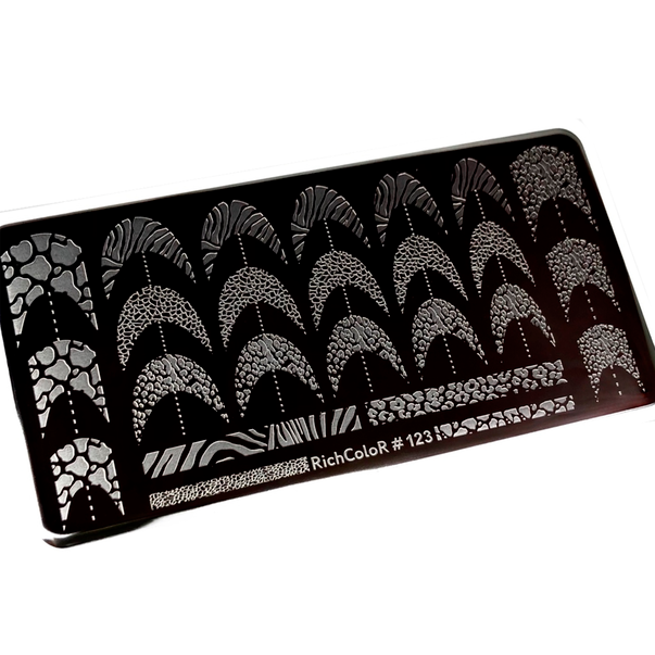 FRENCH STAMPING PLATE (ANIMAL PRINT) RICHCOLOR 123