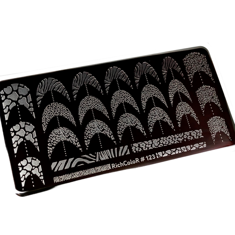 FRENCH STAMPING PLATE (ANIMAL PRINT) RICHCOLOR 123