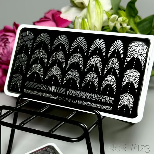FRENCH STAMPING PLATE (ANIMAL PRINT) RICHCOLOR 123