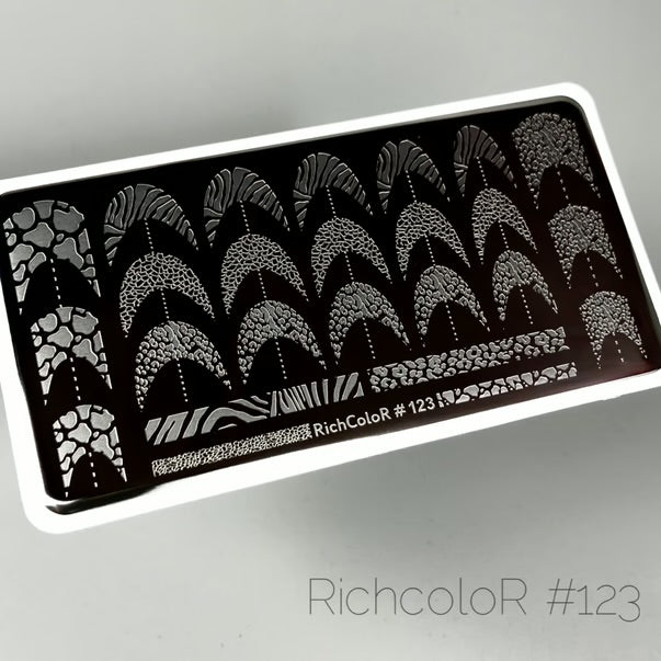 FRENCH STAMPING PLATE (ANIMAL PRINT) RICHCOLOR 123
