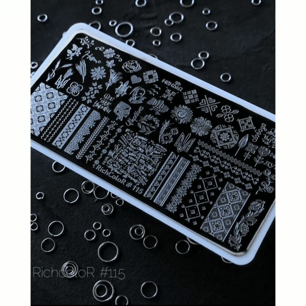 RICHCOLOR STAMPING PLATE (UKRAINIAN SYMBOLS) #115