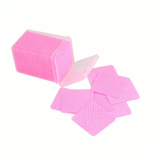LINT-FREE MANICURE NAPKINS PERFORATED 200 PCS PINK