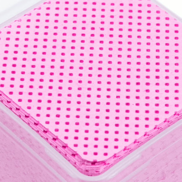 LINT-FREE MANICURE NAPKINS PERFORATED 200 PCS PINK