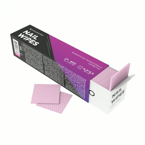 STALEKS PRO EXPERT LINT-FREE NAIL WIPES PERFORATED 400 PCS