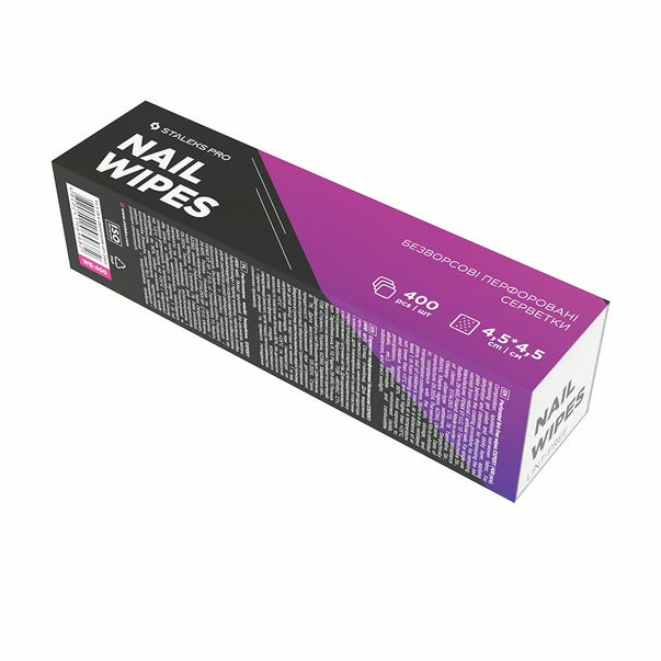 STALEKS PRO EXPERT LINT-FREE NAIL WIPES PERFORATED 400 PCS