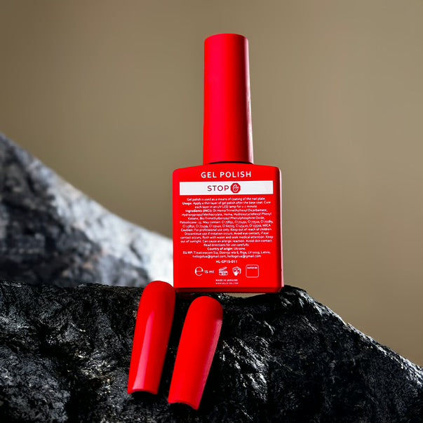 HEYLOVE GEL POLISH STOP BRIGHT RED 15 ML