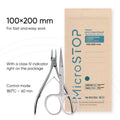 MicroStop ECO Dry Heat Sterilization Pouches with class 4 indicator Kraft Bags 100×200 mm (100 pcs)