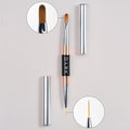 DARK BRUSH DOUBLE-SIDED MANICURE BRUSH 10/12mm