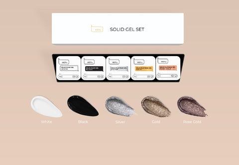 HEYLOVE Solid Gel Set 5 pcs x 5 g for nail design