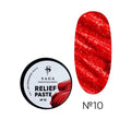 SAGA PROFESSIONAL DESIGN GEL RELIEF PAST #10 RED 5 ML
