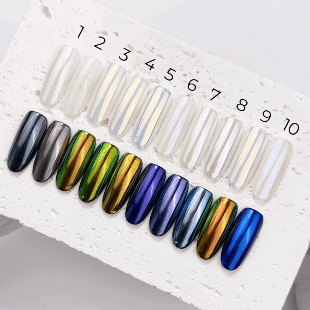 CHROME FOR NAILS PEARL TOUCH AURORA POWDER #1 5 ML